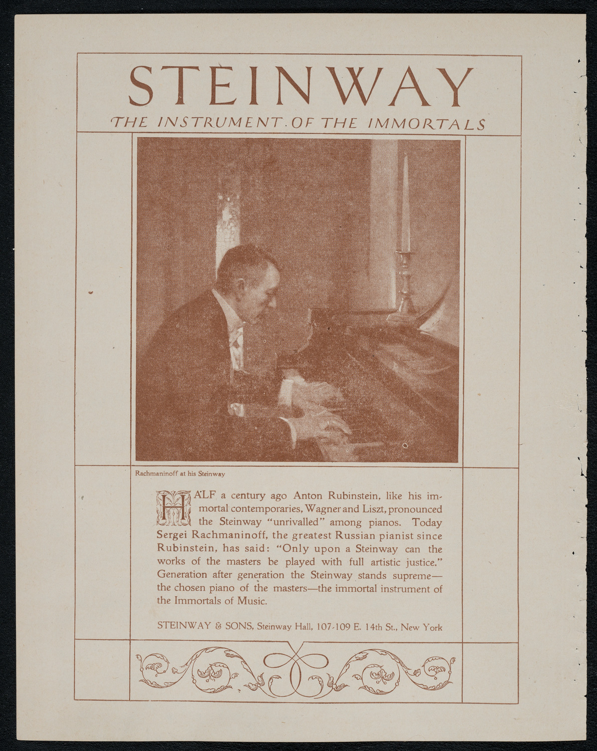 New York Symphony Orchestra, February 10, 1921, program page 4