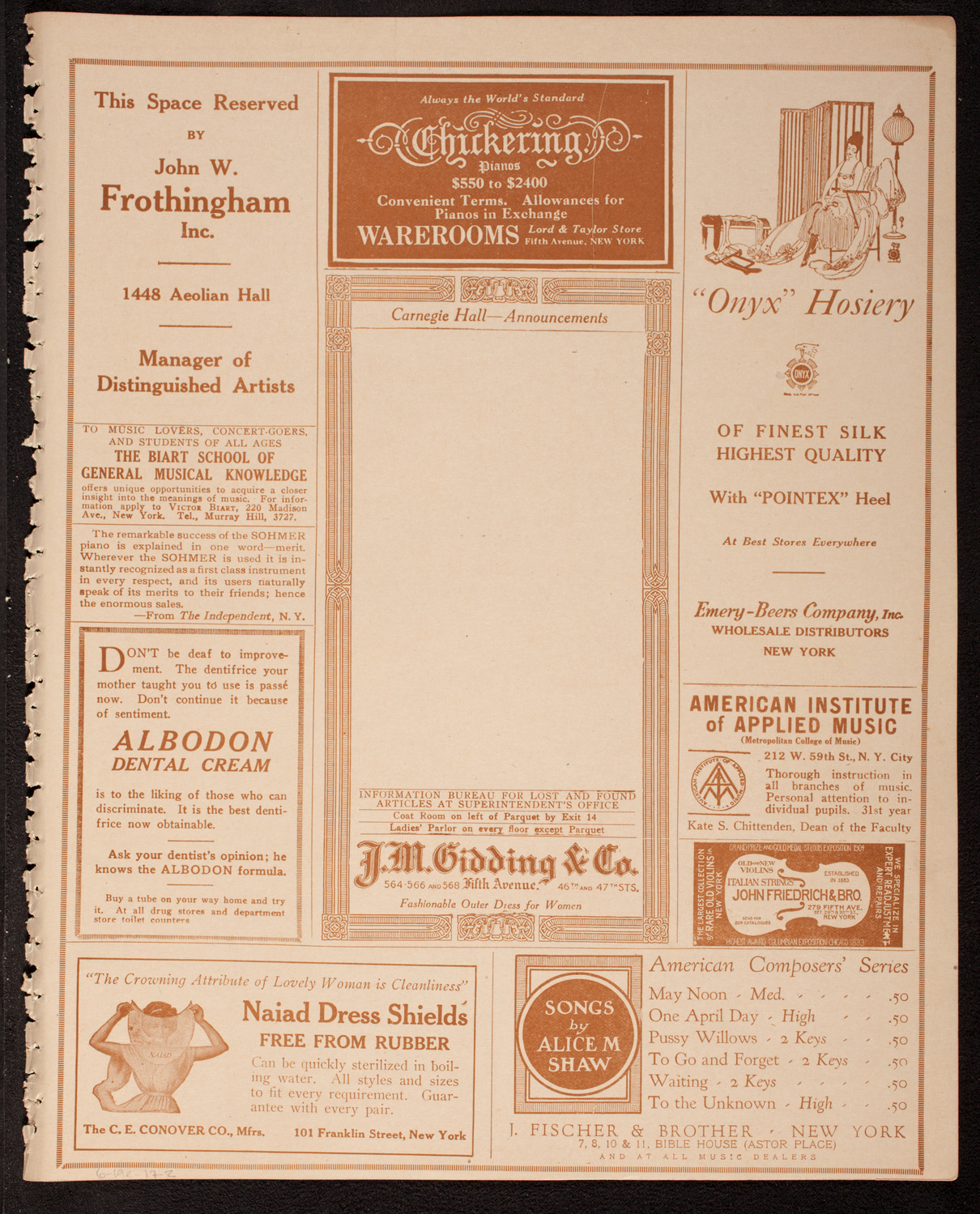 Graduation: Manhattan College, June 19, 1917, program page 3