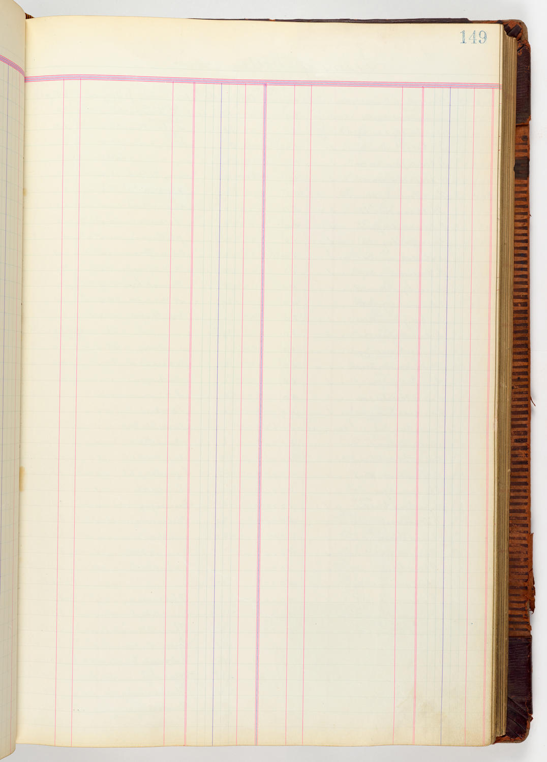 Music Hall Accounting Ledger, volume 3, page 149