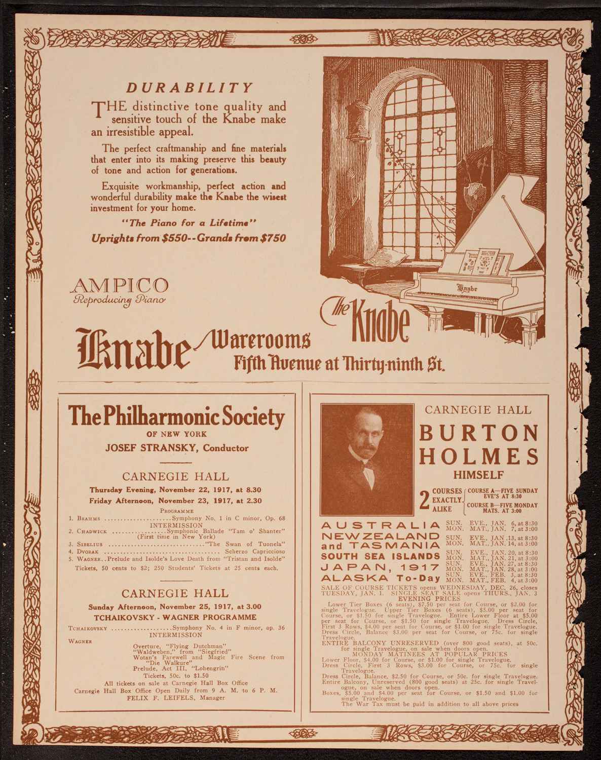 Newman Traveltalks: Our National Parks, November 19, 1917, program page 12