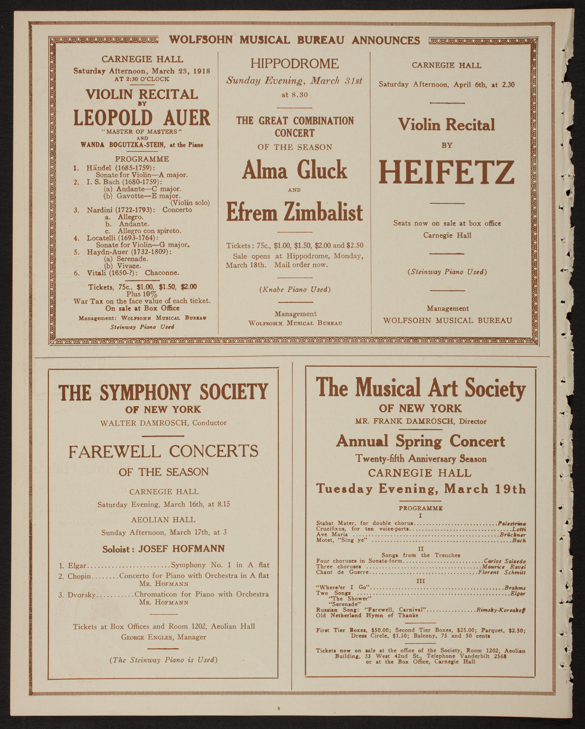 The Civic Forum, March 13, 1918, program page 8