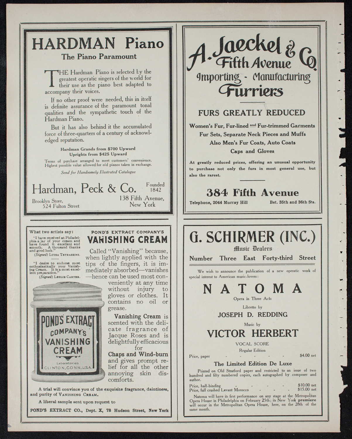 The Civic Forum, February 15, 1911, program page 8