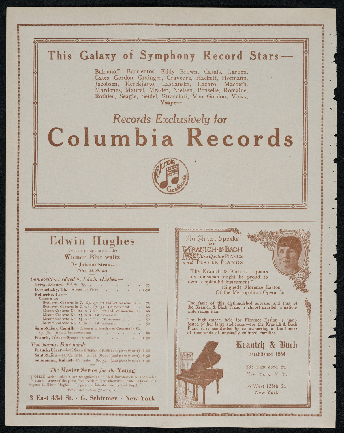 National Symphony Orchestra, February 20, 1921, program page 6