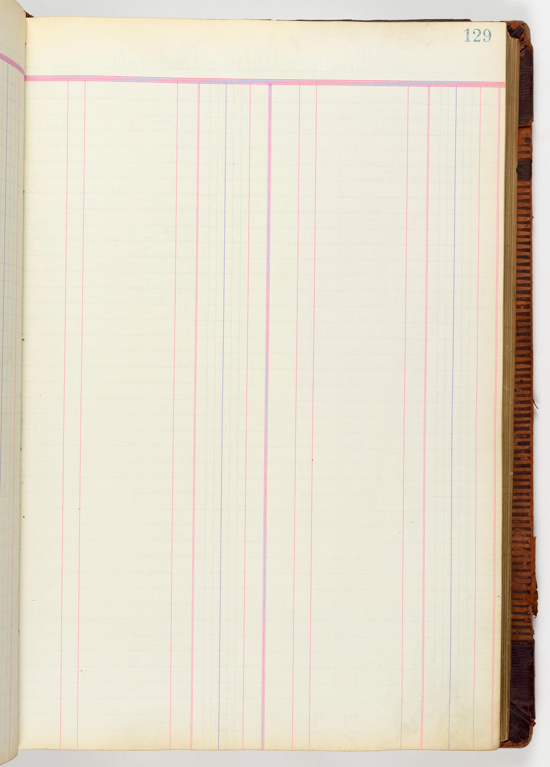 Music Hall Accounting Ledger, volume 3, page 129