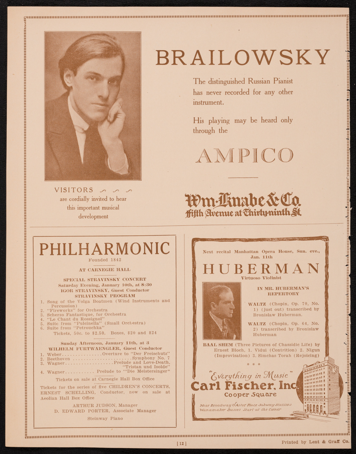 Symphony Concert for Young People, January 10, 1925, program page 12