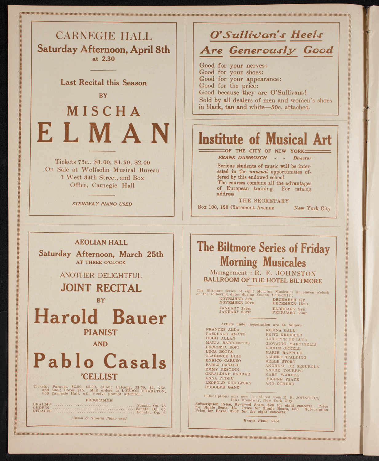 Symphony Concert for Young People, March 11, 1916, program page 2
