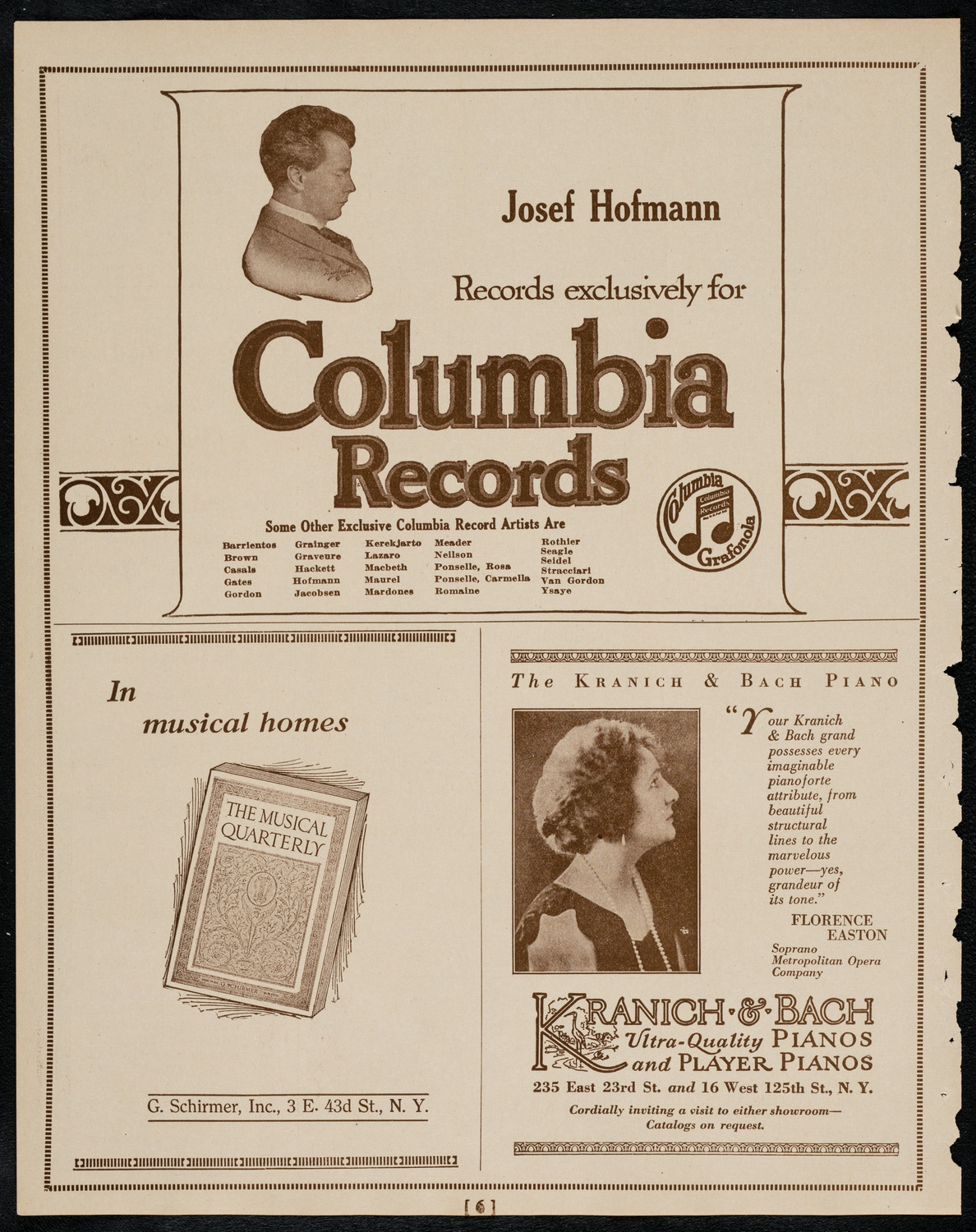 New York Philharmonic, March 2, 1922, program page 6