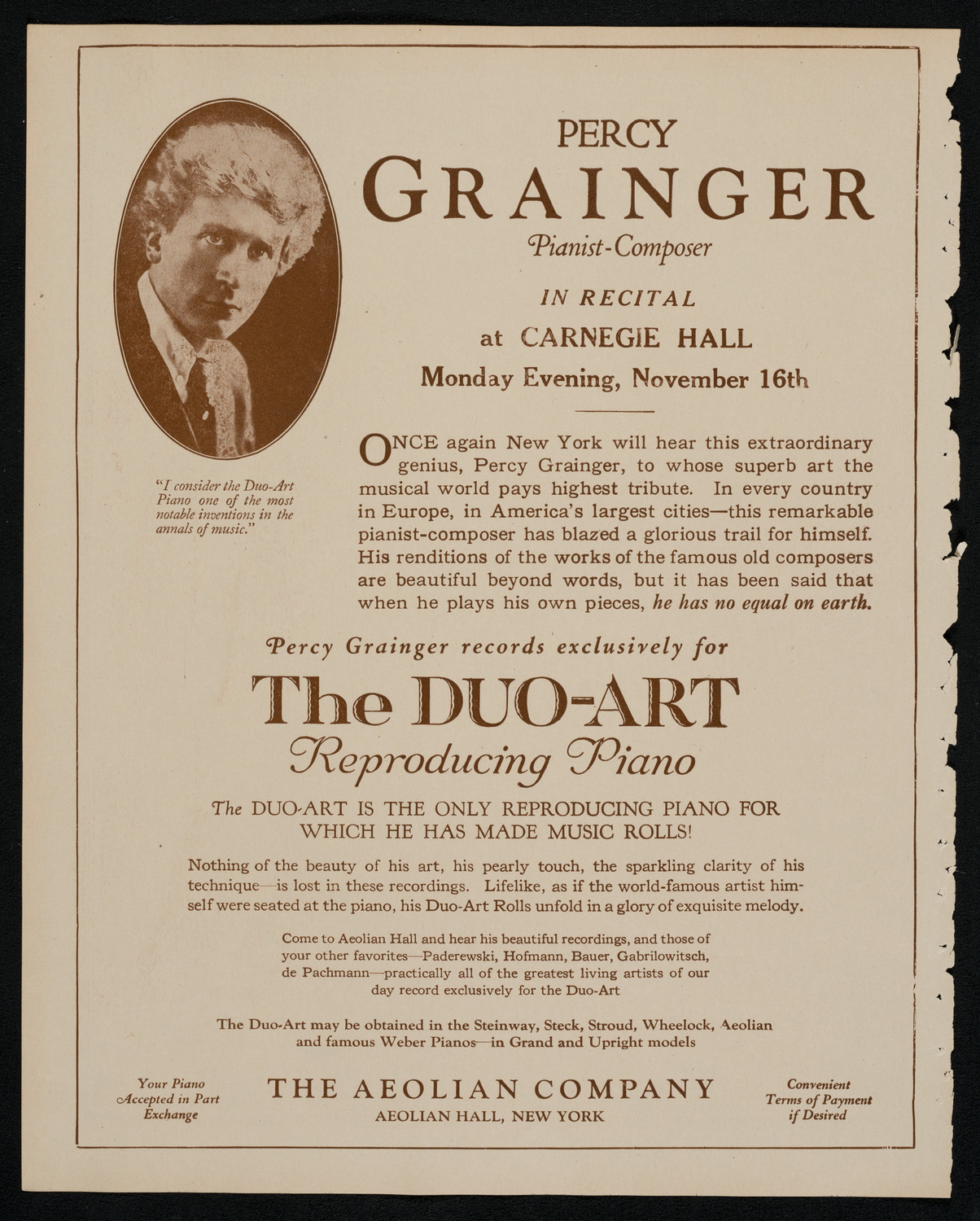 New York Philharmonic, November 15, 1925, program page 2