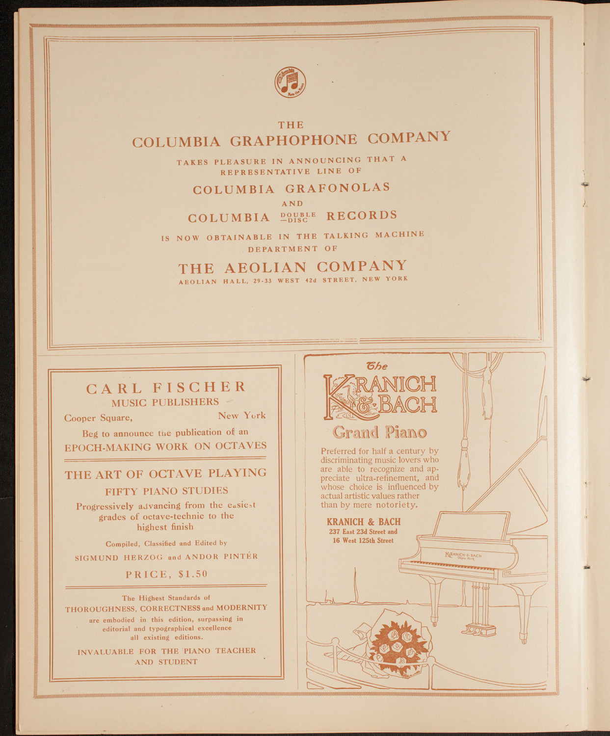 Olga Samaroff, Piano, November 28, 1914, program page 6