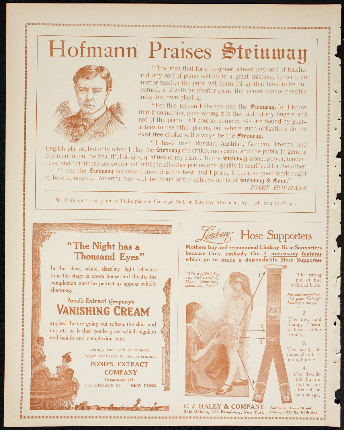 Katharine Goodson, Piano, March 24, 1914, program page 4
