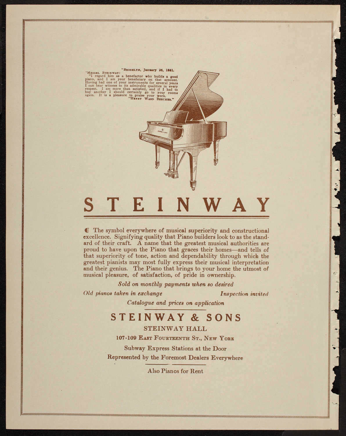 Rudolph Polk, Violin, March 23, 1920, program page 4