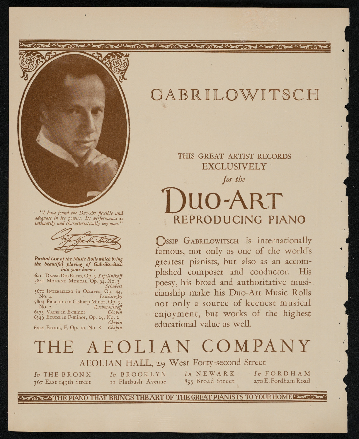 New York Philharmonic, December 11, 1924, program page 2