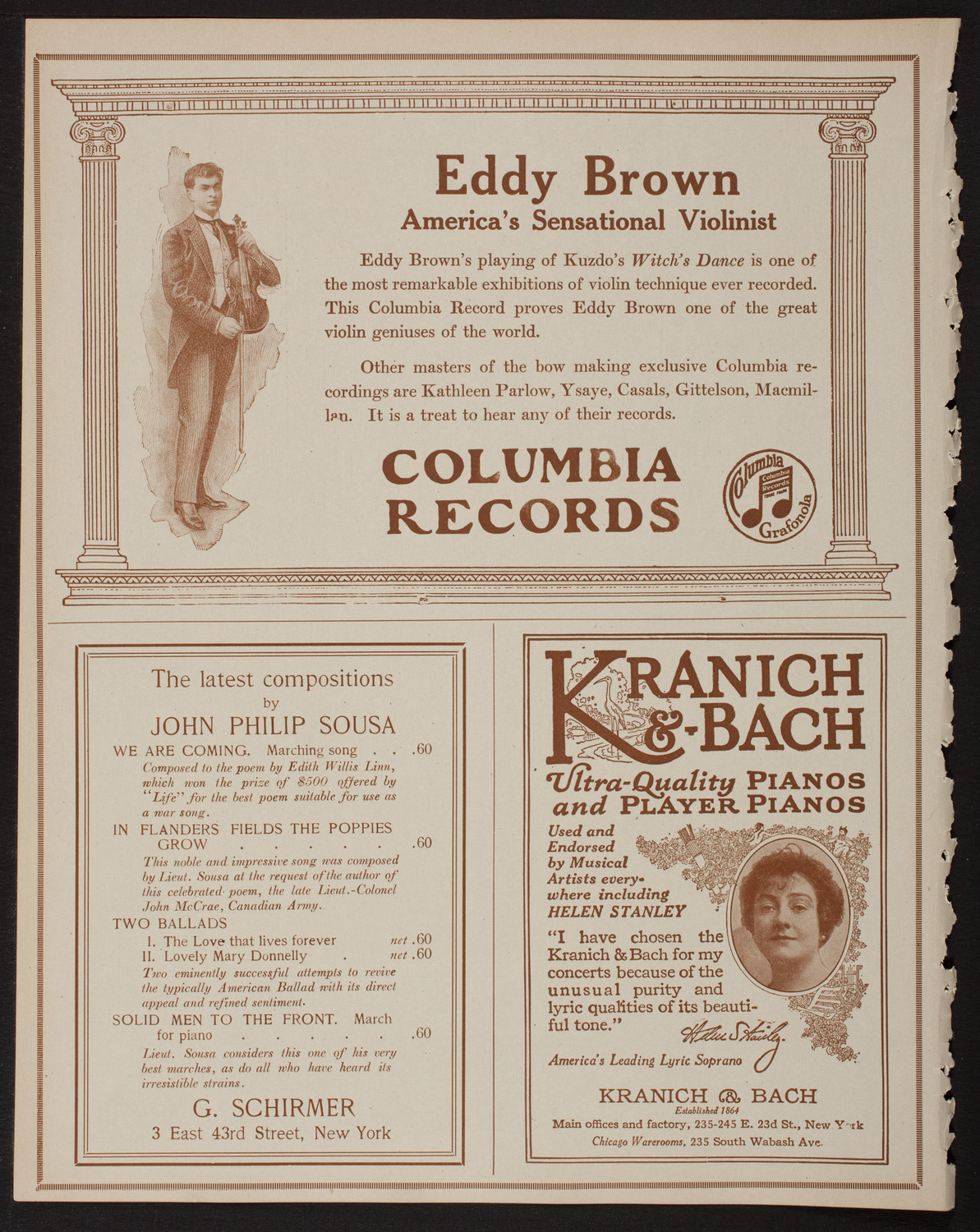 New York Philharmonic, March 8, 1918, program page 6