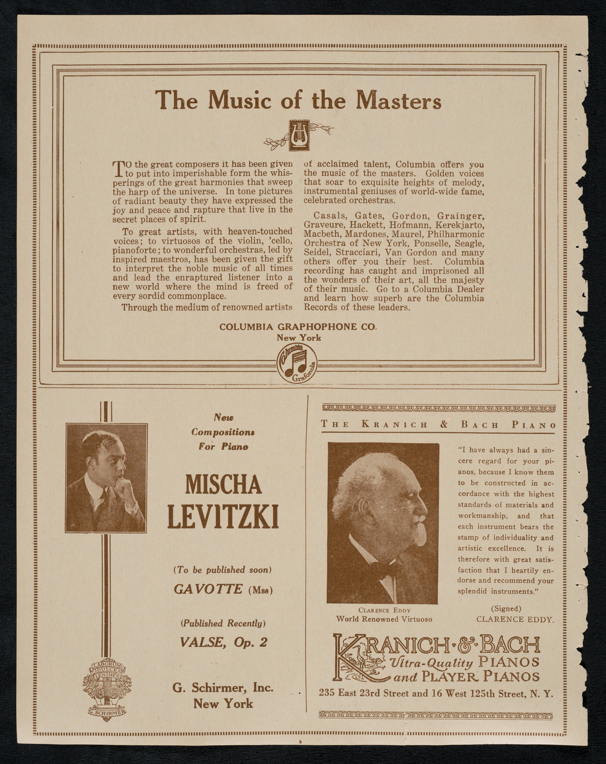 Benefit: American Field Service Fellowships, Franco-American Musical Society, March 5, 1923, program page 6