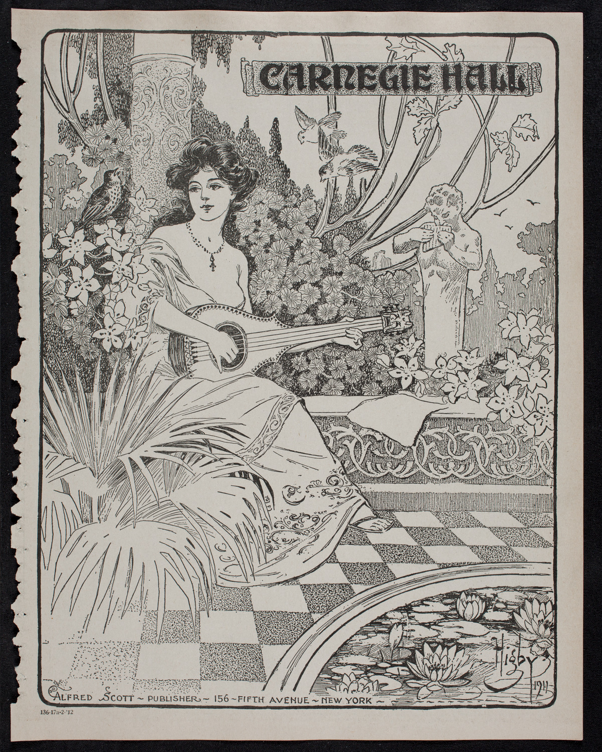 Efrem Zimbalist, Violin, February 17, 1912, program page 1