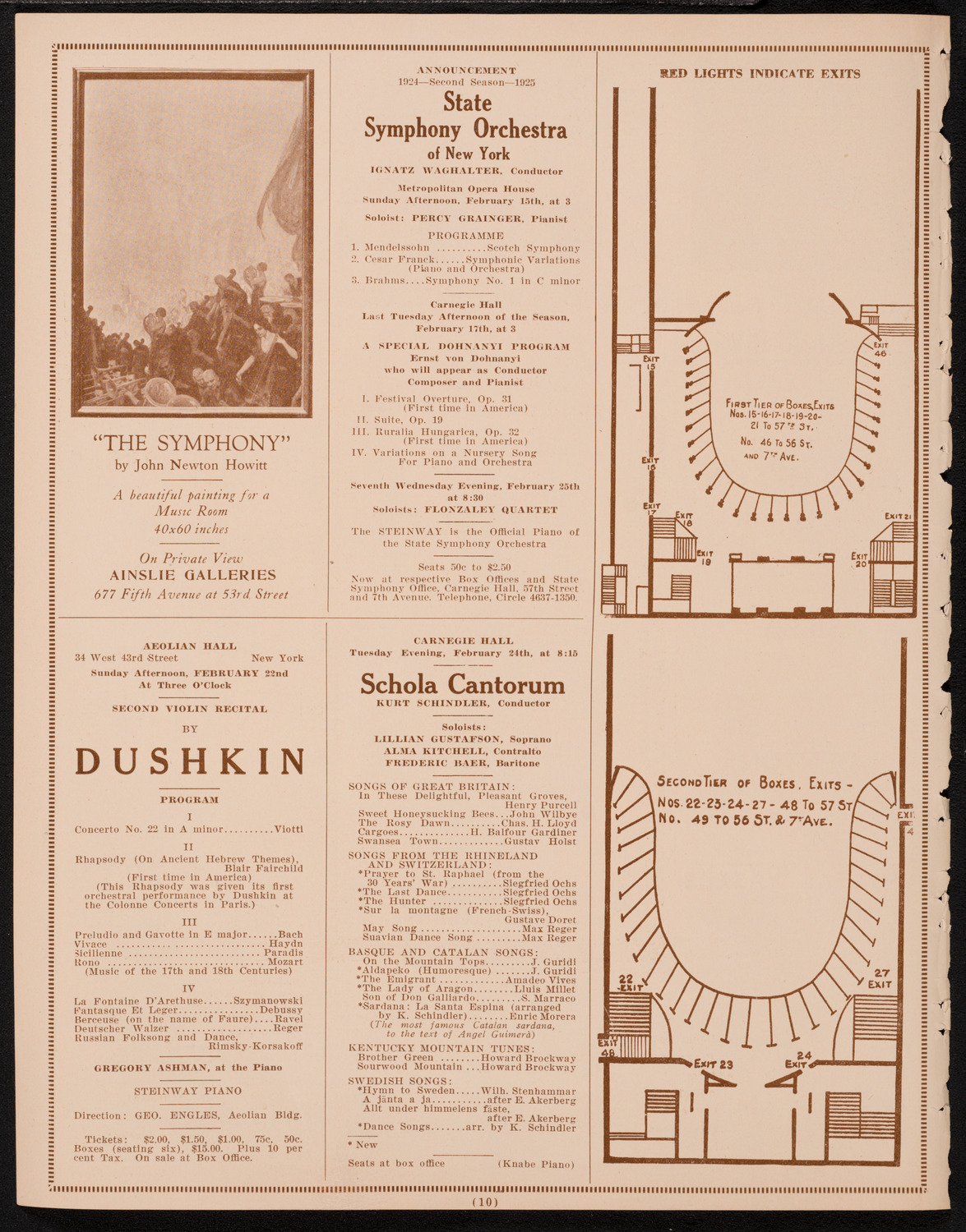 Maria Theresa, February 13, 1925, program page 10