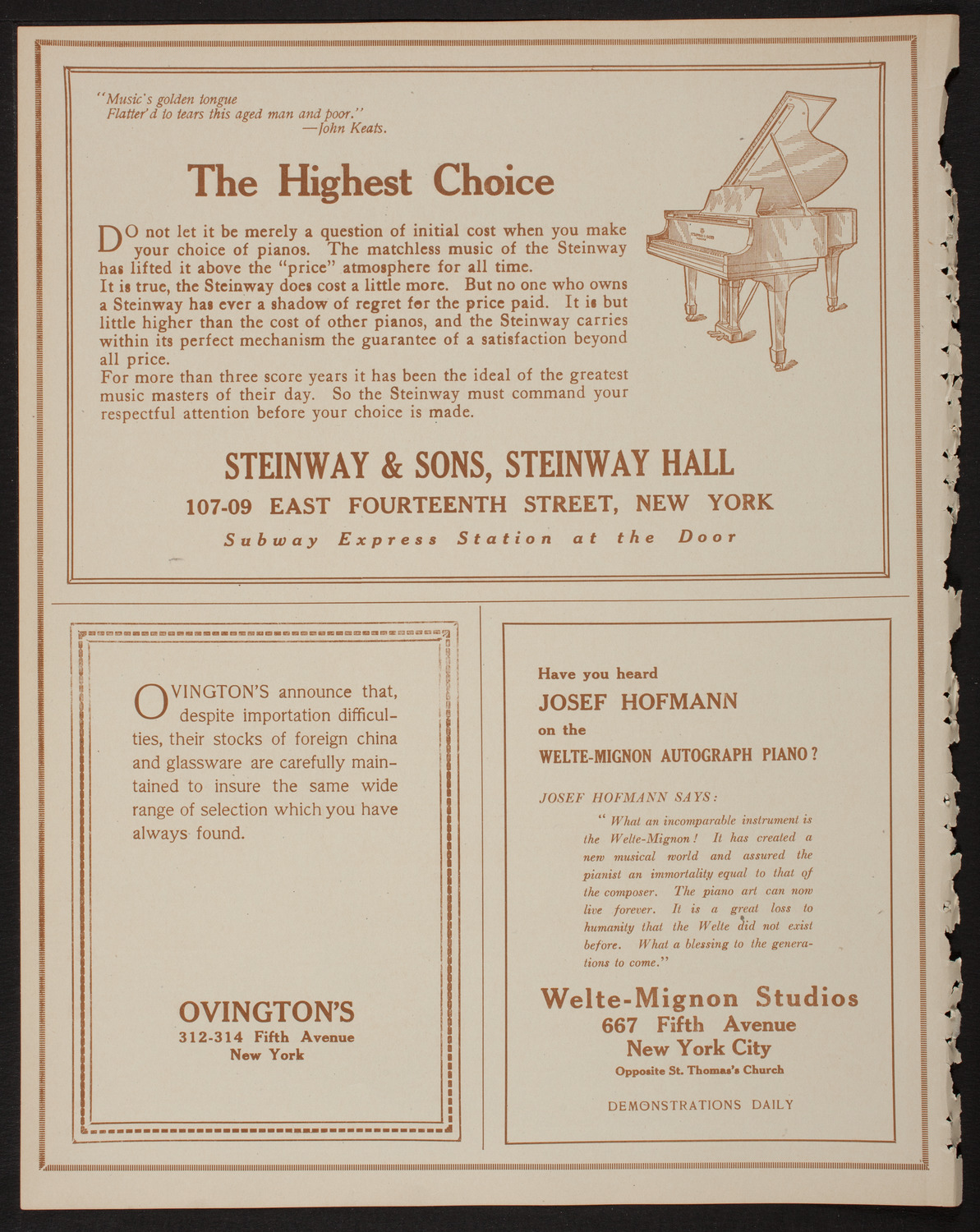 Symphony Concert for Young People, March 9, 1918, program page 4
