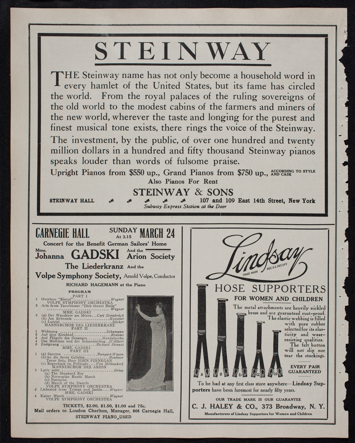 Lecture by Frances Evelyn Maynard Greville, Countess of Warwick, March 12, 1912, program page 4