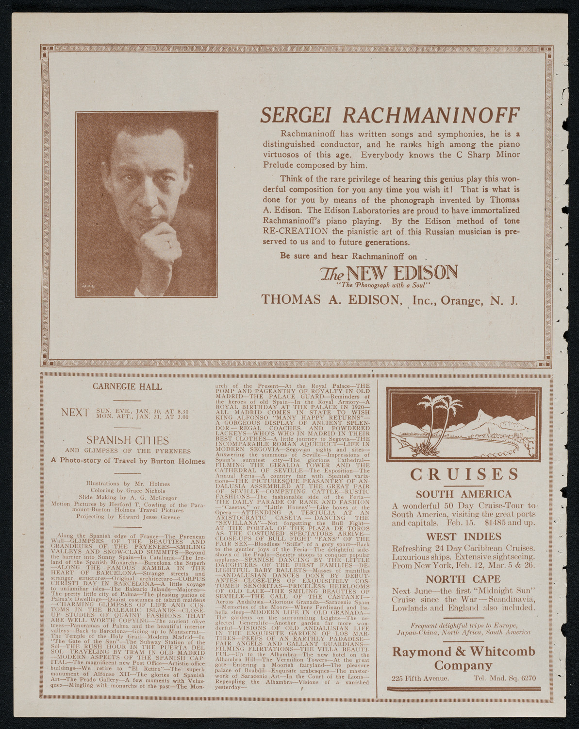 Burton Holmes Travelogue: The Garden of Allah, January 24, 1921, program page 2