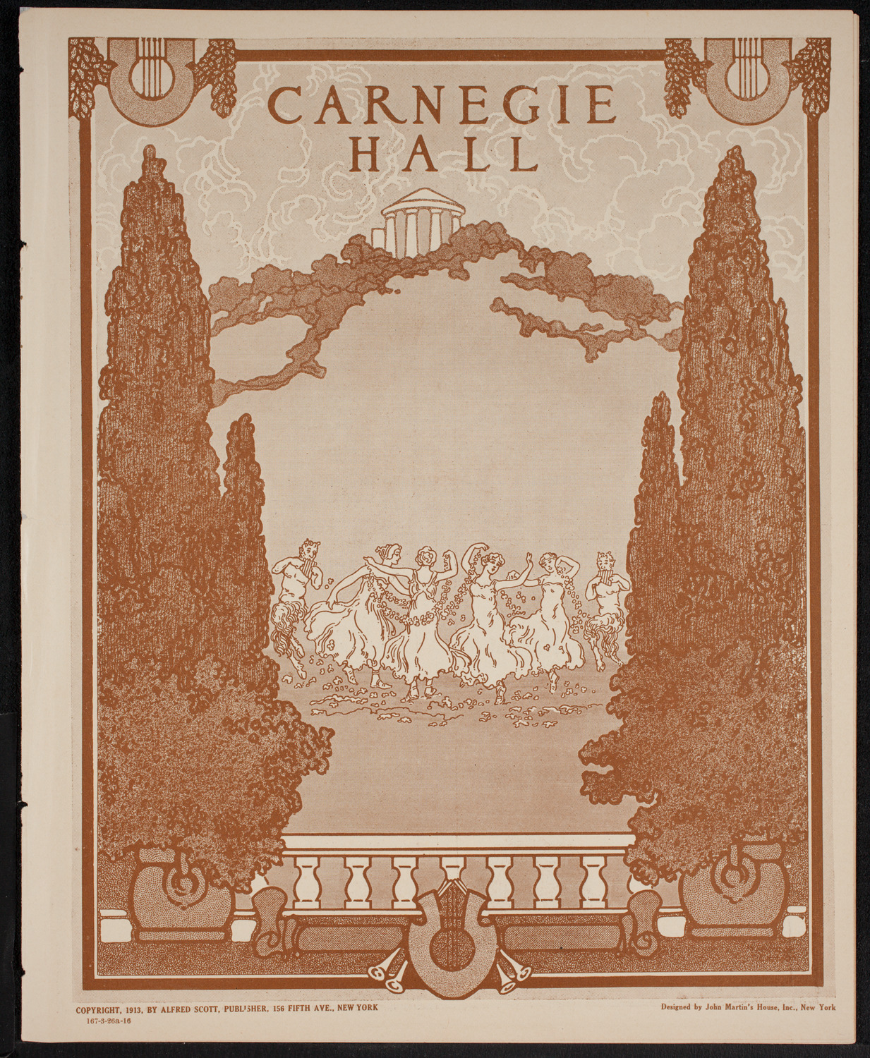 New York Philharmonic, March 26, 1916, program page 1