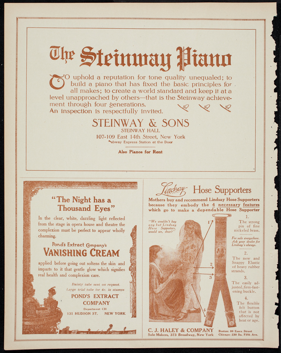 New York Philharmonic, March 8, 1914, program page 4