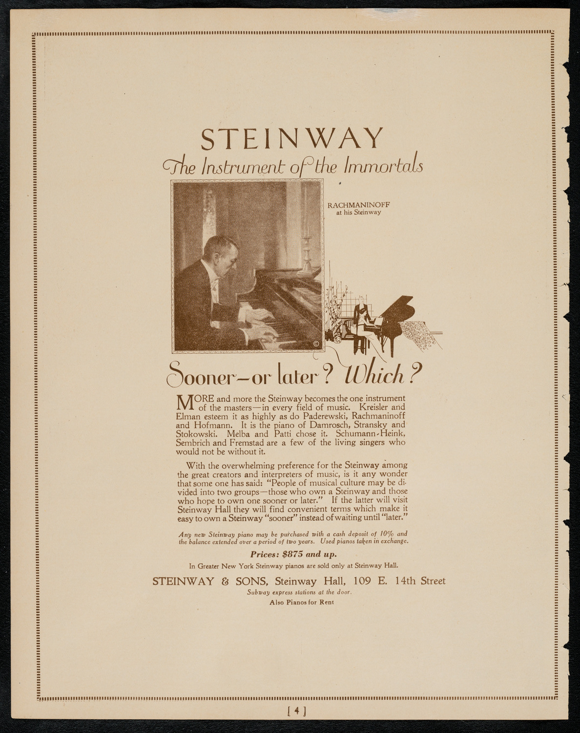 Sir Arthur Conan Doyle, April 21, 1922, program page 4
