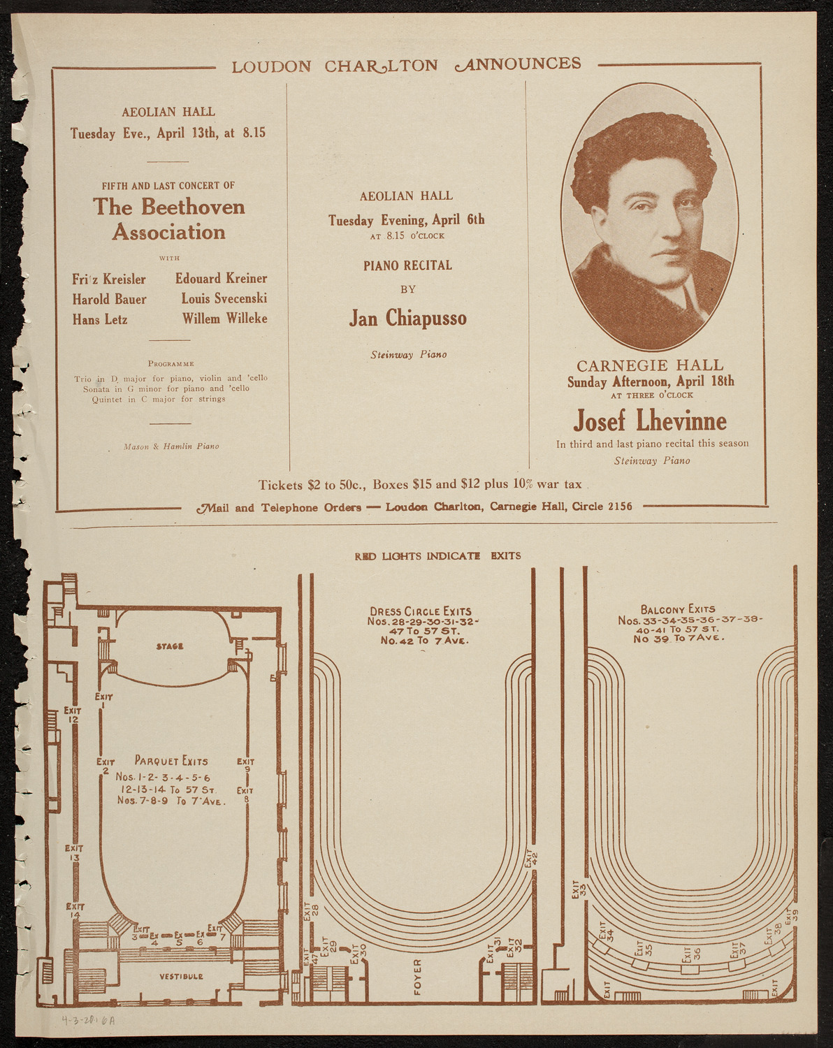 Musical Art Society of New York, April 3, 1920, program page 11