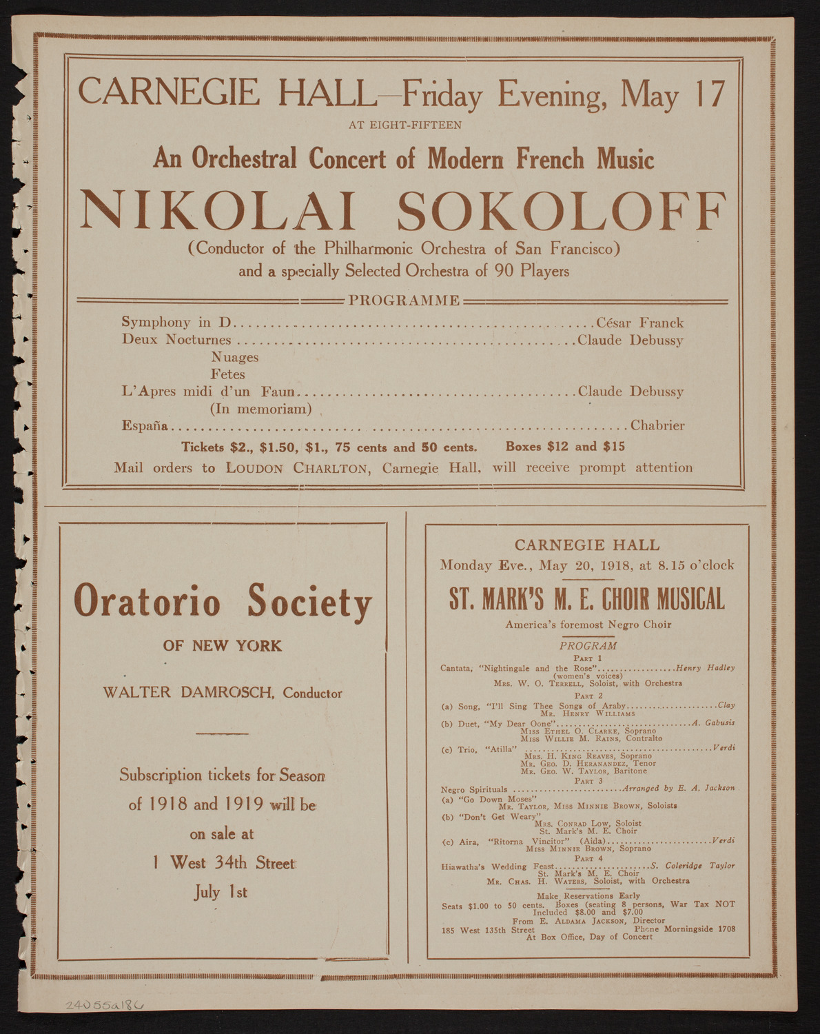 Karl Marx 100th Anniversary Celebration, May 5, 1918, program page 11