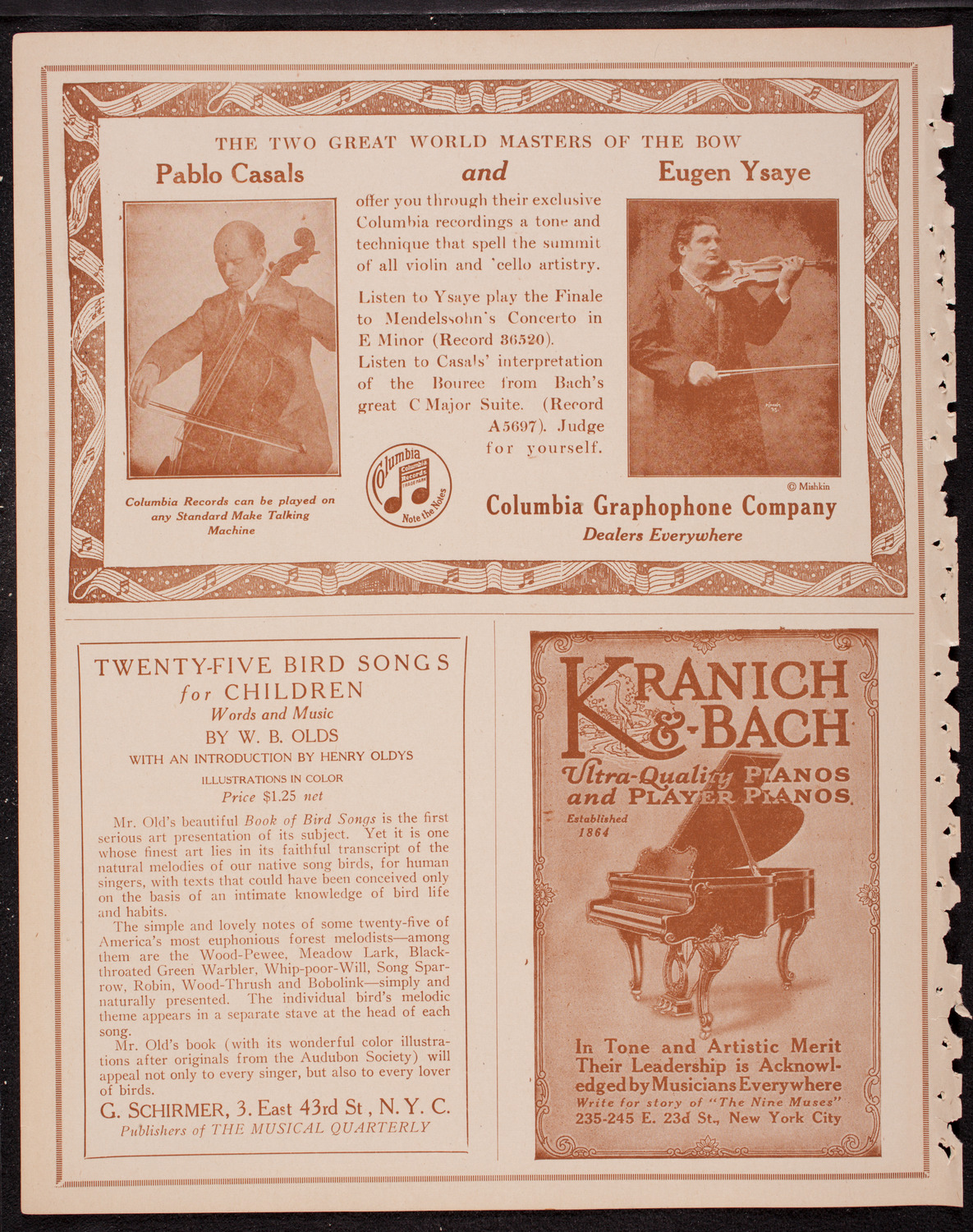 New York Philharmonic, December 17, 1916, program page 6