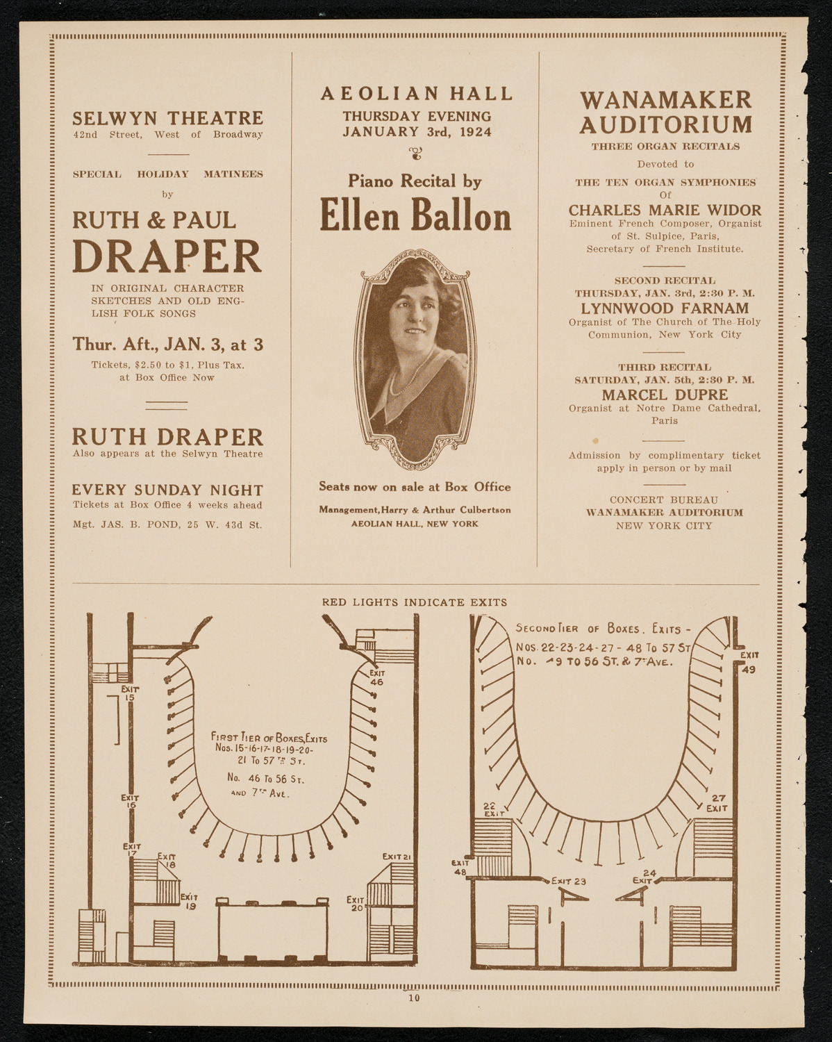 Philadelphia Orchestra, January 2, 1924, program page 10