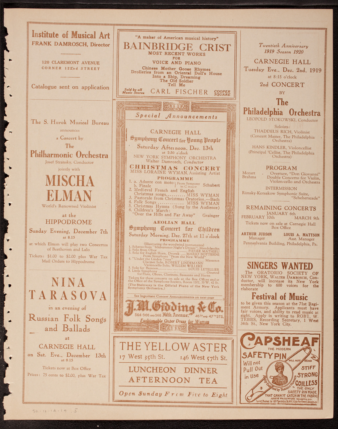 Newman Traveltalks: Belgium, December 1, 1919, program page 9