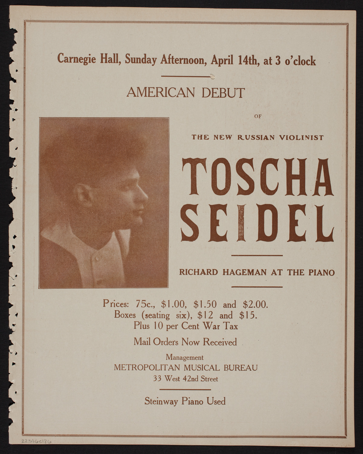 Benefit: Rand School of Social Science, April 6, 1918, program page 11