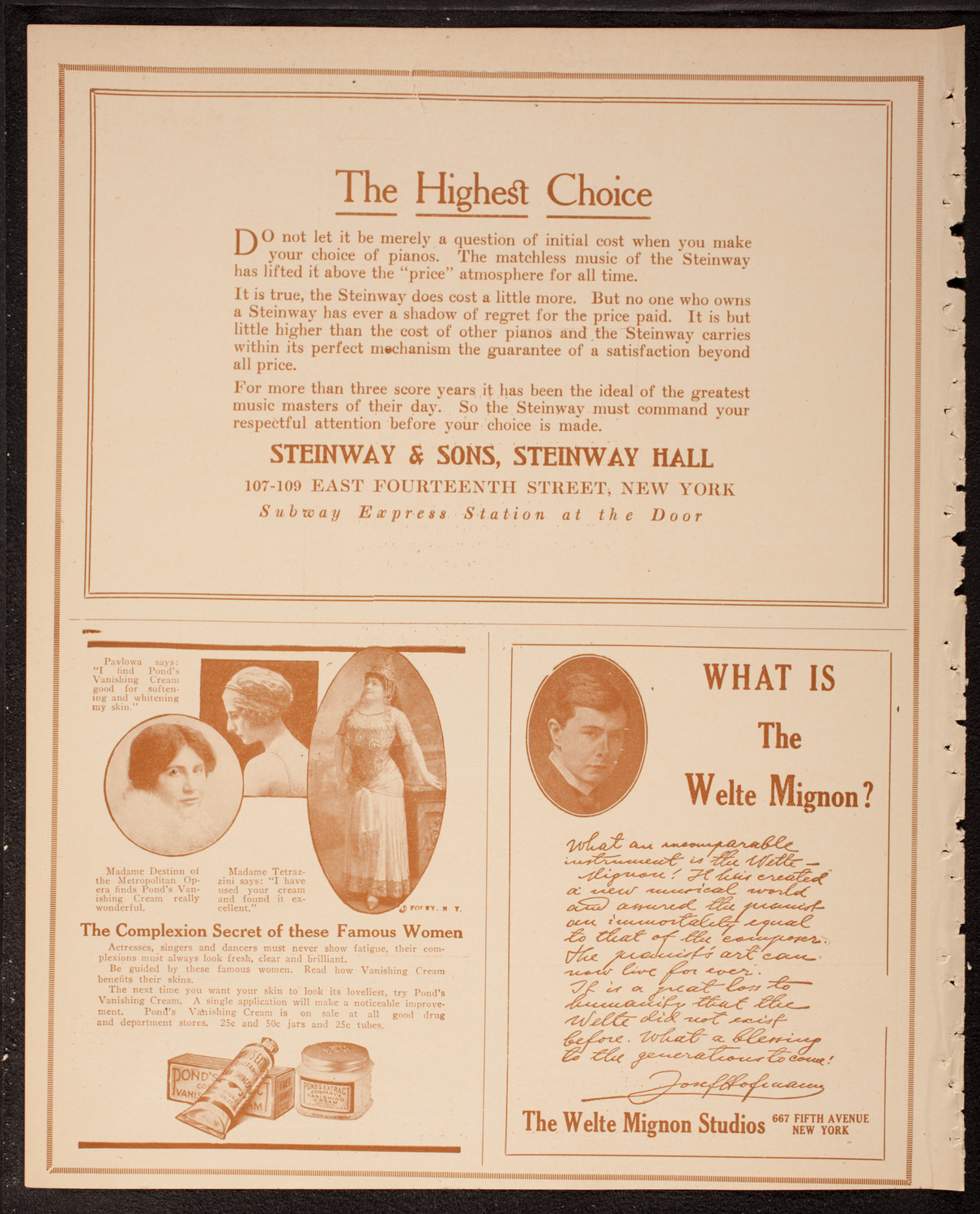 Thomas Egan, Tenor, assisted by Lilian Breton, Soprano, and Frederic Gerard, Violin, April 15, 1917, program page 4