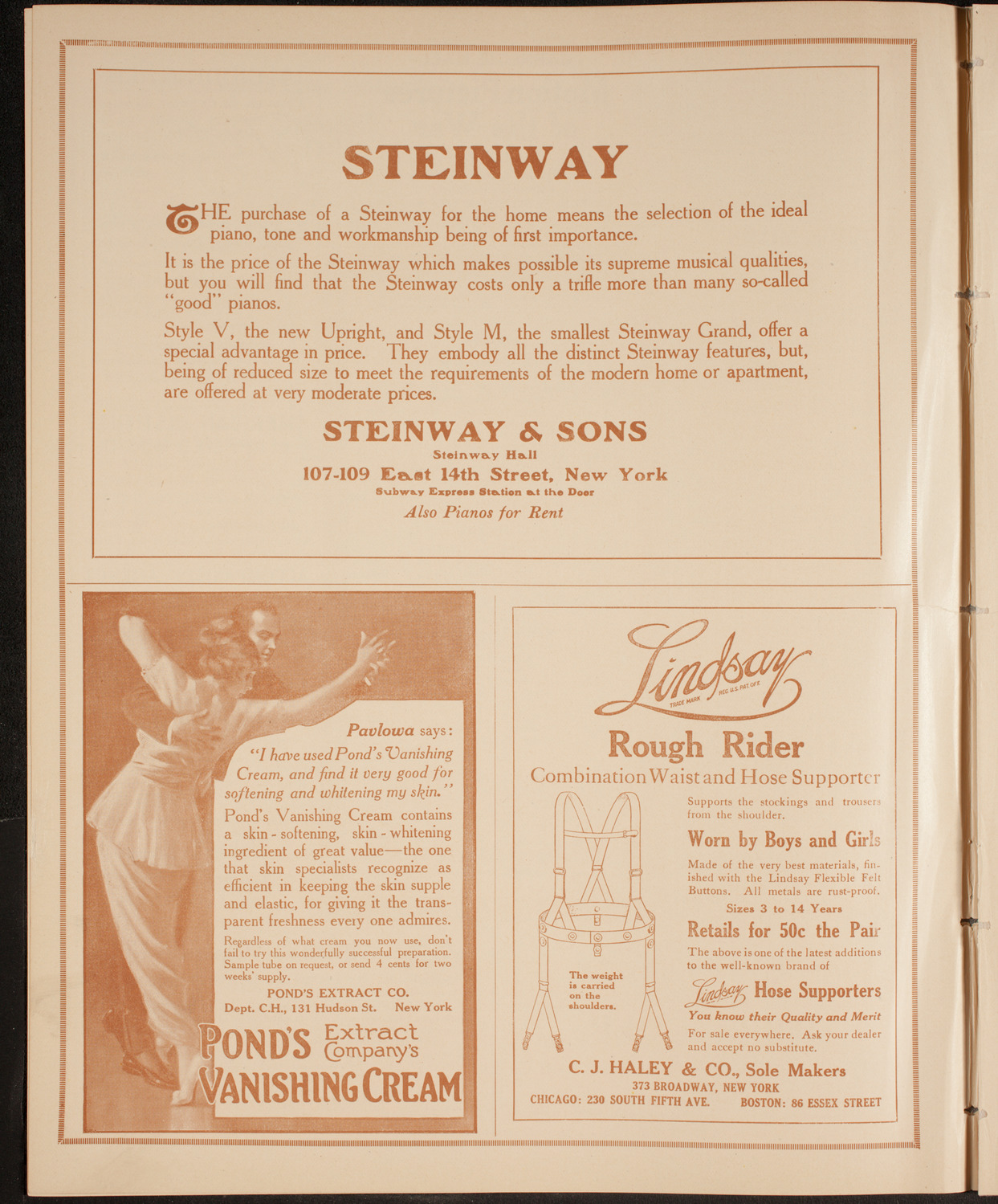 New York Philharmonic, January 24, 1915, program page 4
