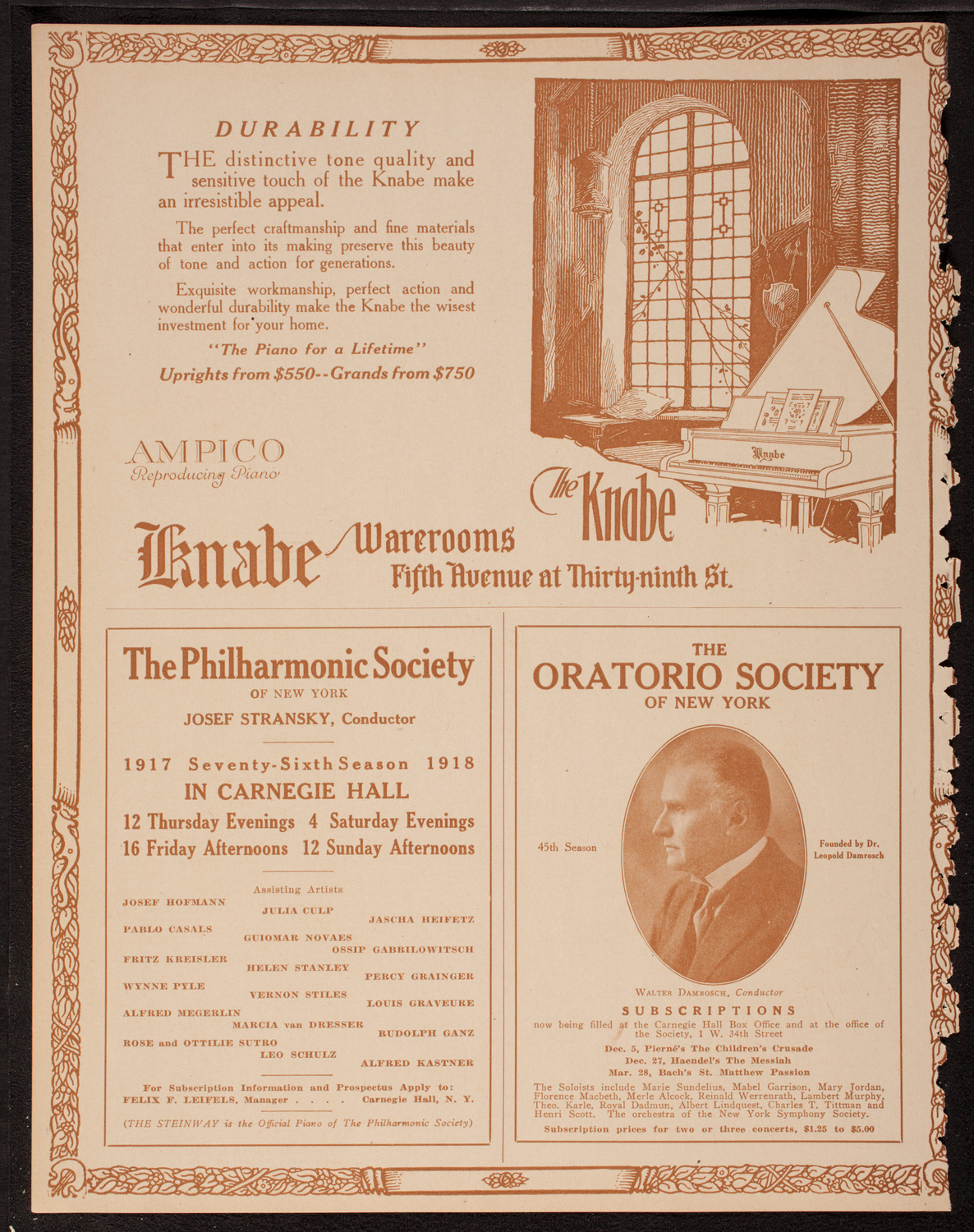 Woman's War Service Concert, October 17, 1917, program page 12