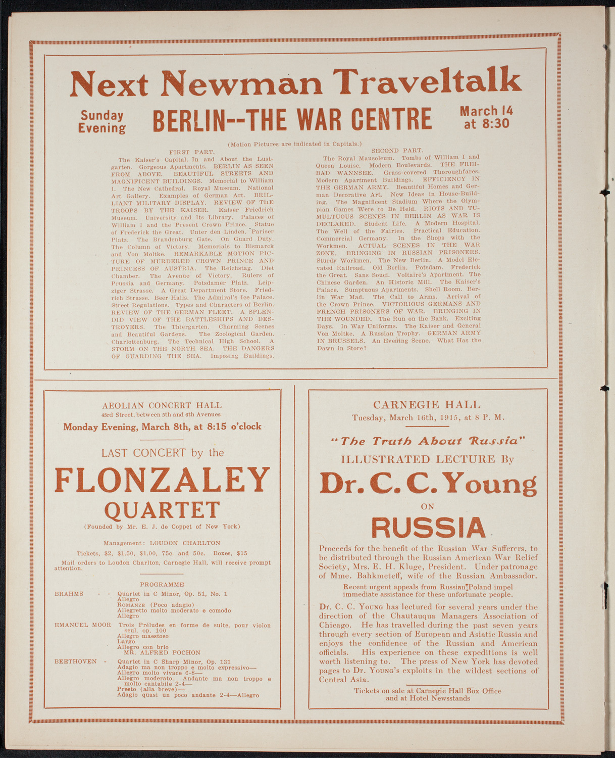 Newman Traveltalks: France and the War, March 7, 1915, program page 10