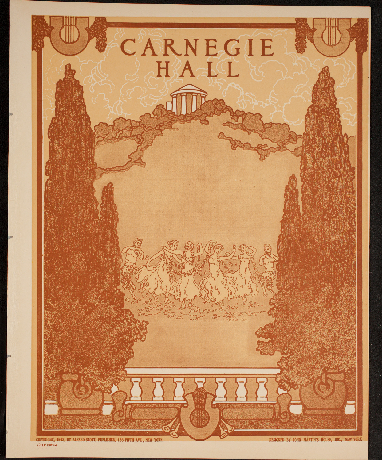 New York Philharmonic, November 19, 1914, program page 1