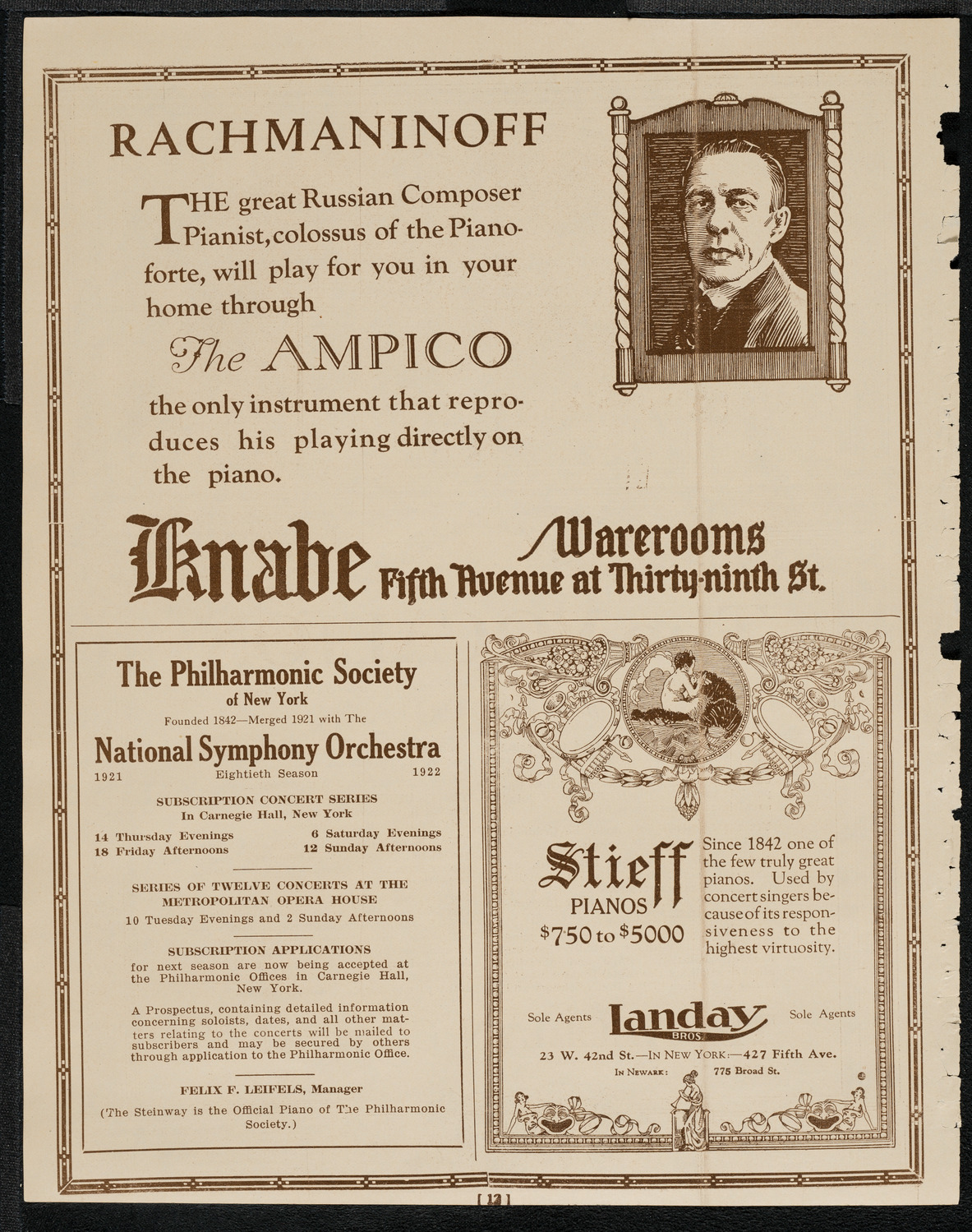 New York Banks' Glee Club, April 12, 1921, program page 12