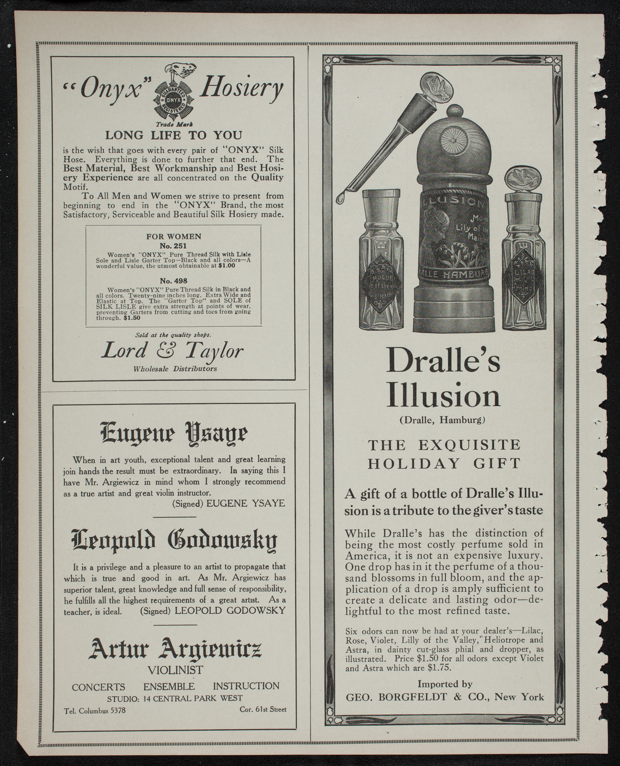New York Philharmonic, December 29, 1912, program page 8