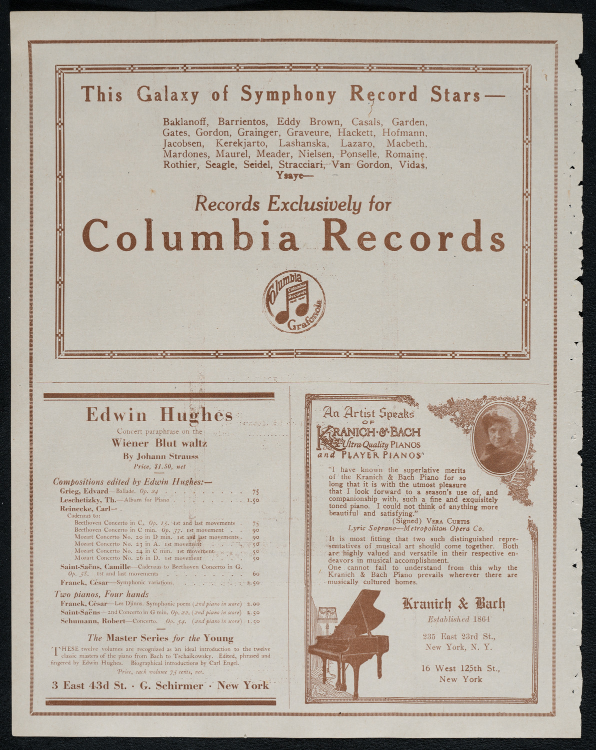 New York Symphony Orchestra, February 18, 1921, program page 6