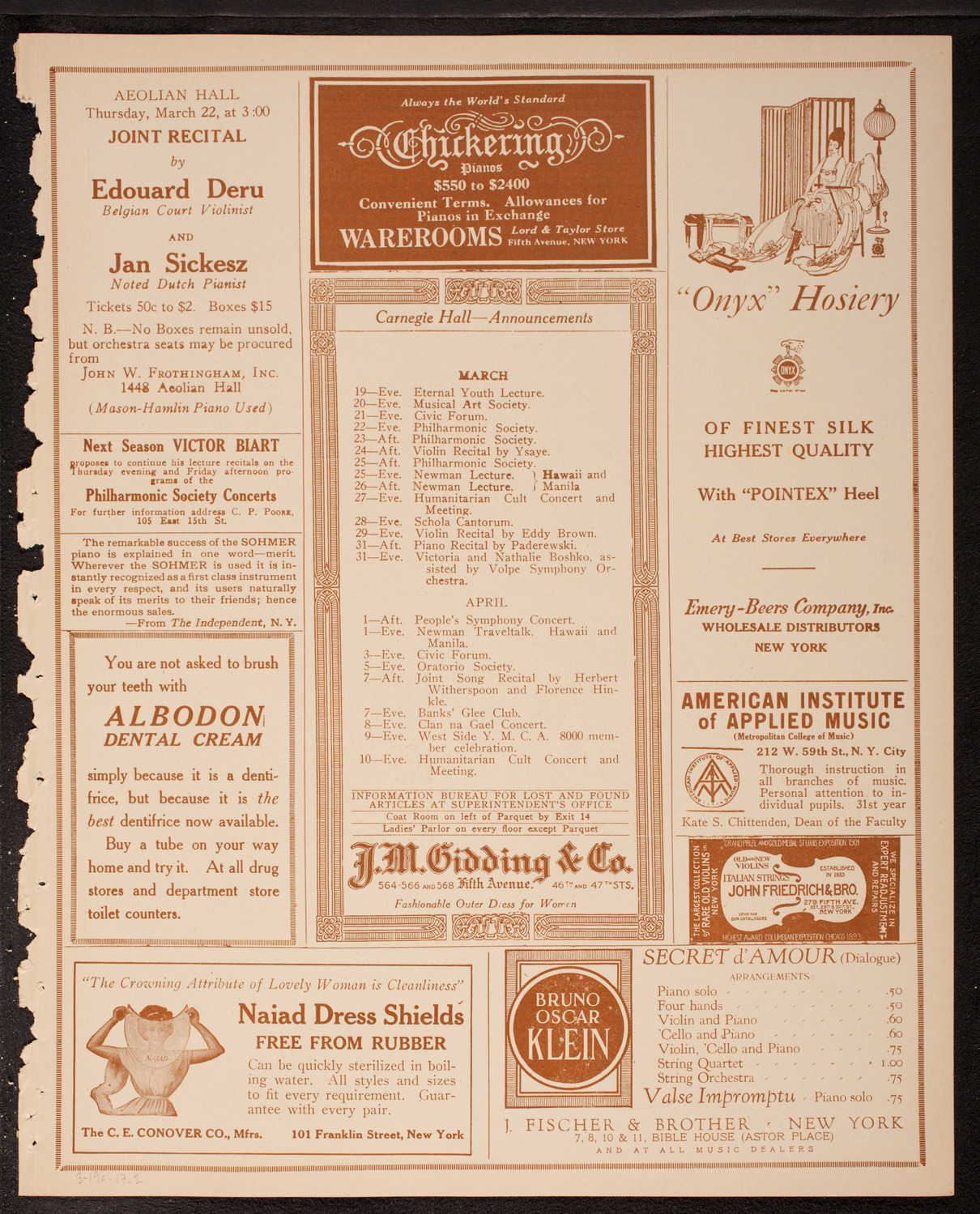 Newman Traveltalks: Korea, March 19, 1917, program page 3