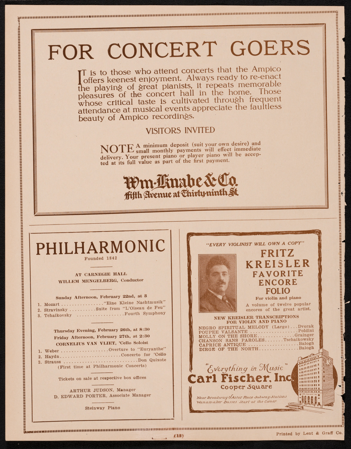 Symphony Concert for Young People, February 21, 1925, program page 12