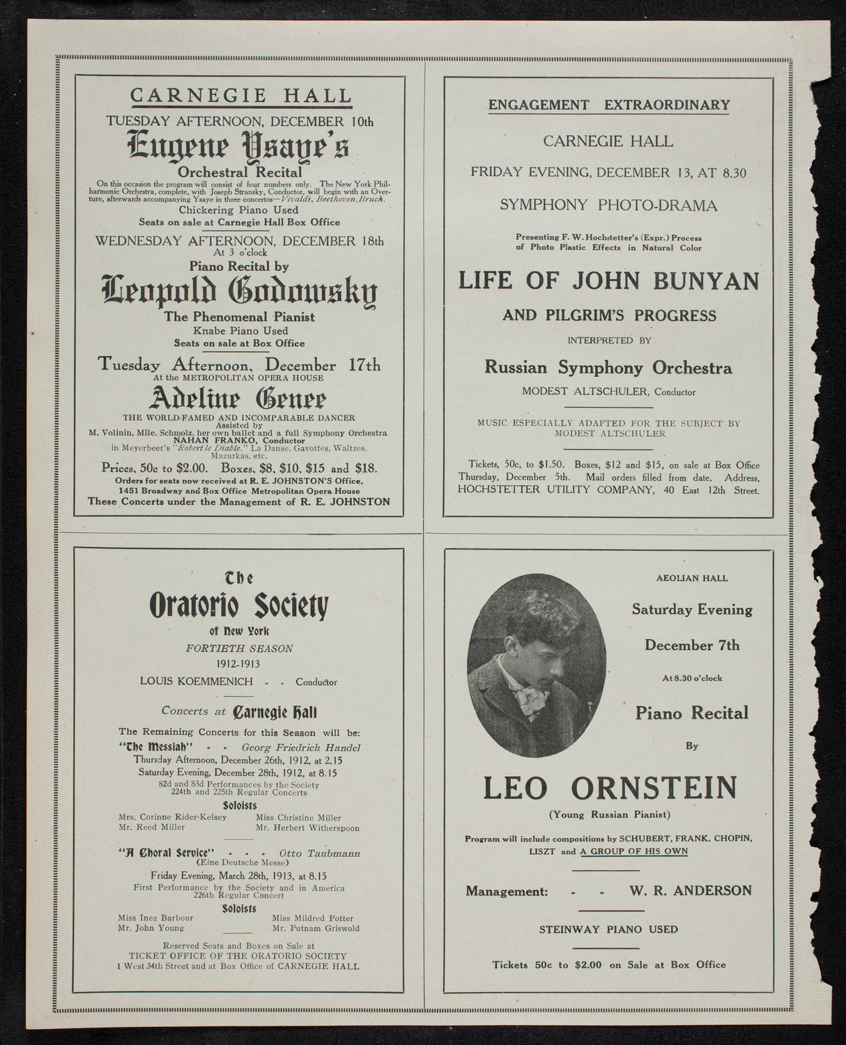 Celebration: Peter Kropotkin 70th Anniversary, December 7, 1912, program page 10