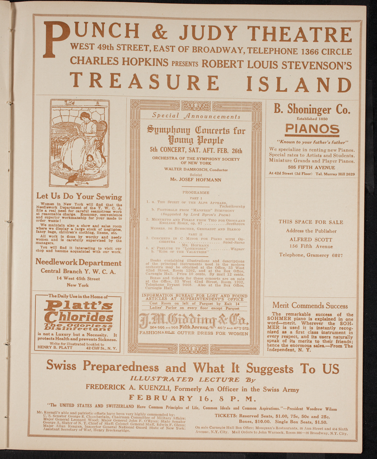 Germaine Schnitzer, Piano, and Francis MacMillen, Violin, February 7, 1916, program page 9