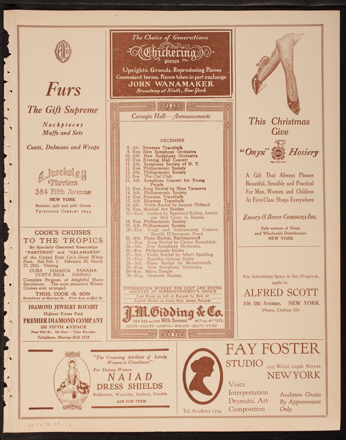 Newman Traveltalks: Poland Restored, December 7, 1919, program page 3