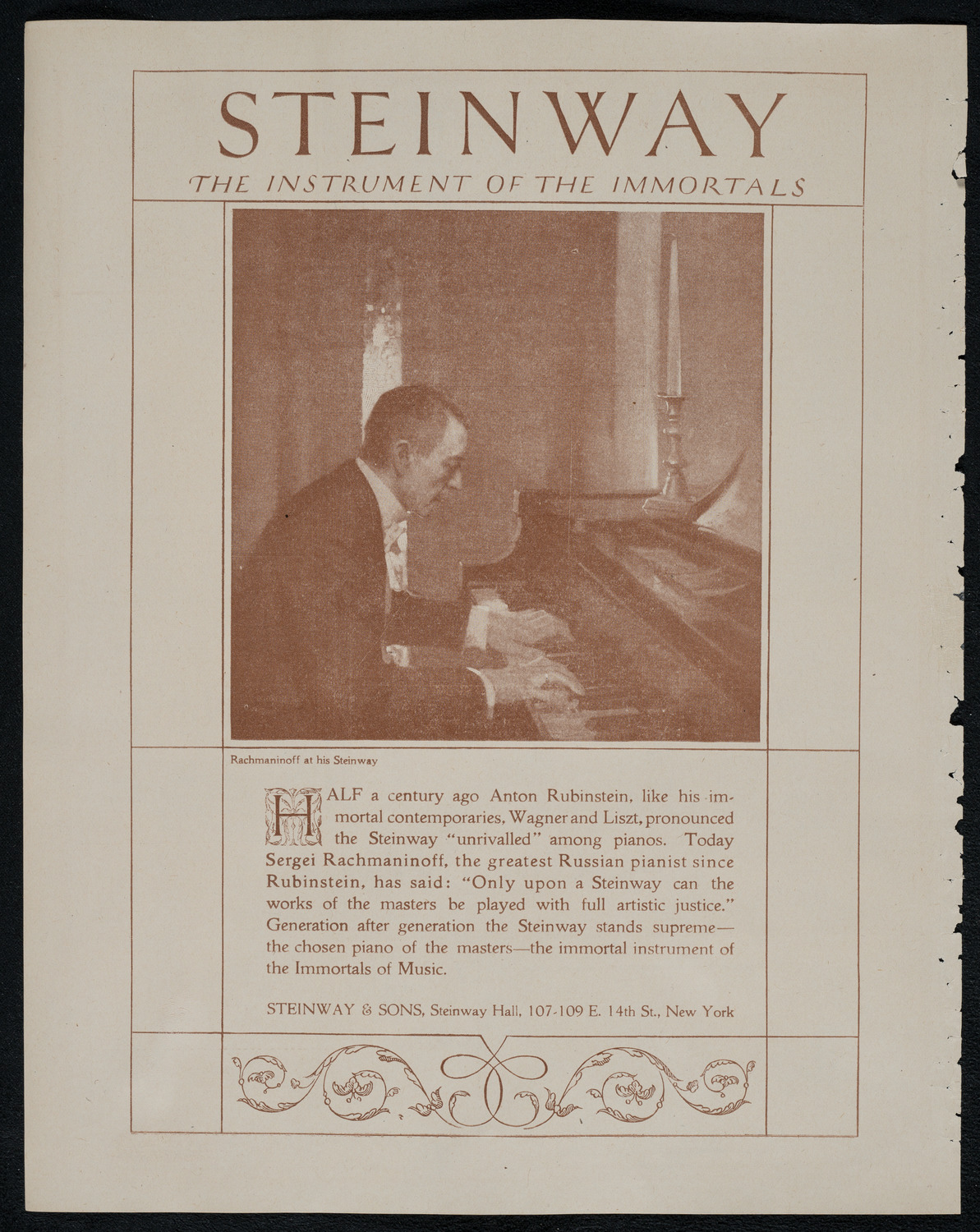 Harold Bauer, Piano, and Jacques Thibaud, Violin, assisted by Mischa Levitzki and Sascha Jacobsen, February 14, 1921, program page 4