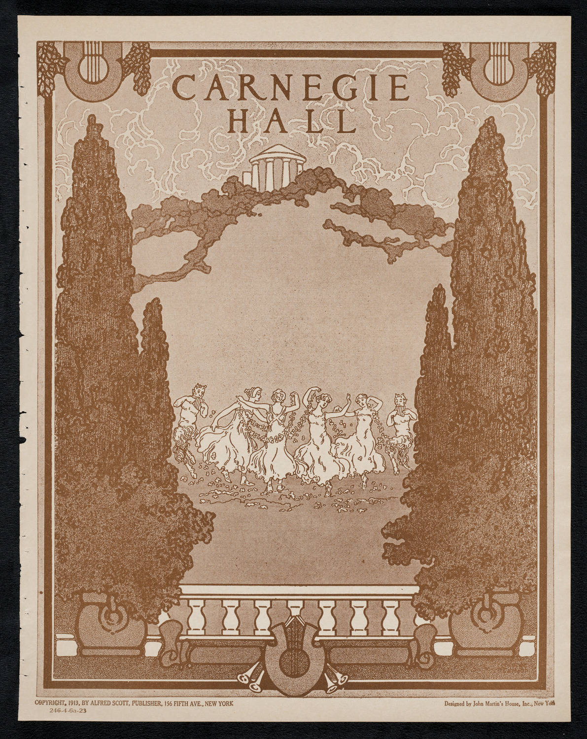 New York Philharmonic, April 6, 1923, program page 1