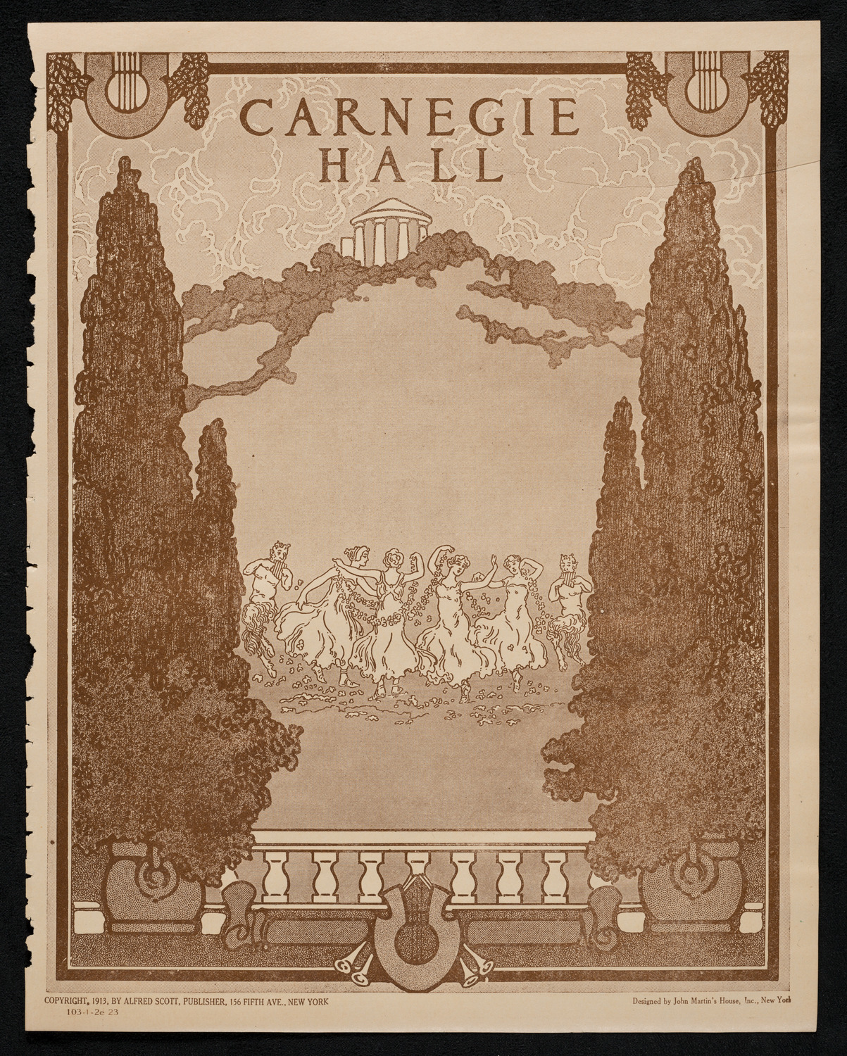 Philadelphia Orchestra, January 2, 1923, program page 1
