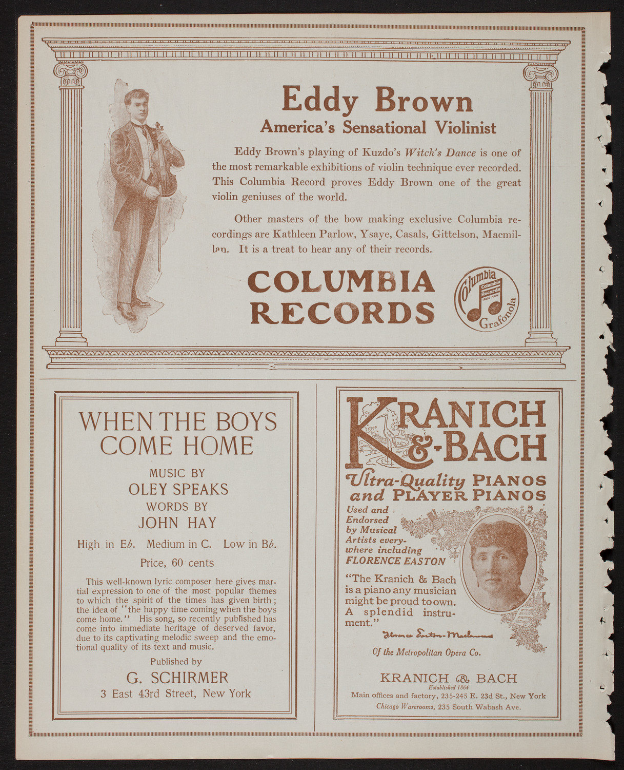 Sunday Campaign Choir Rally and Choral Festival, February 18, 1918, program page 6