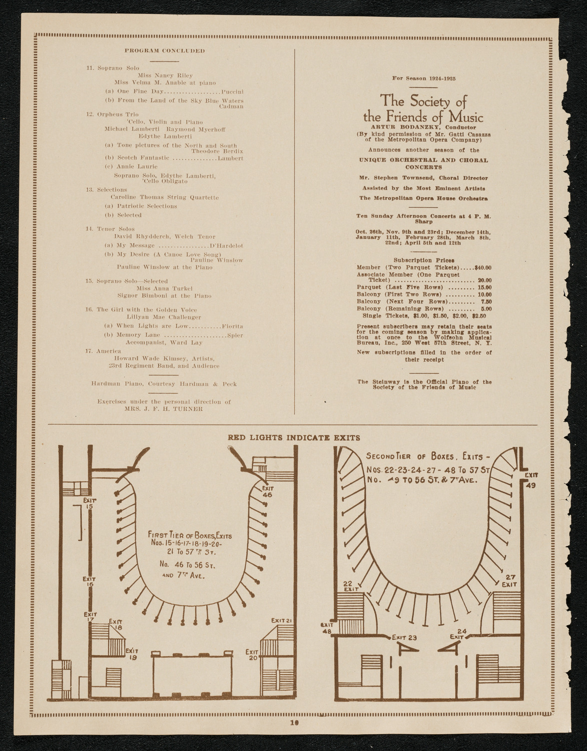 Grand Army of the Republic Memorial Day Exercises, May 30, 1924, program page 10